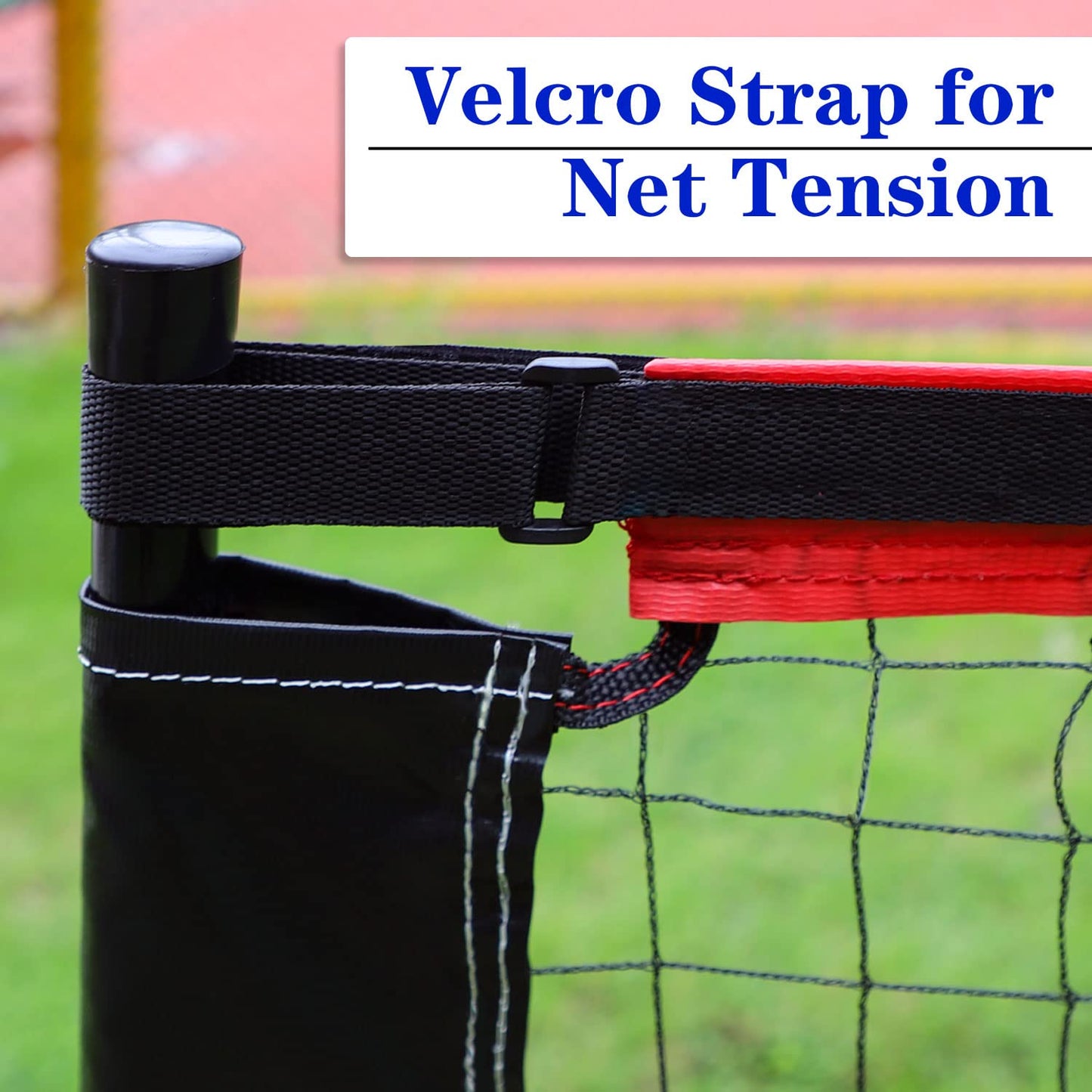 Pickle Ball Replacement Net 22ft x 3ft for Indoor and Outdoor Fits for Most Free-Standing Pickle Ball Frame Come with 4 Outdoor Pickleballs (Net Only)