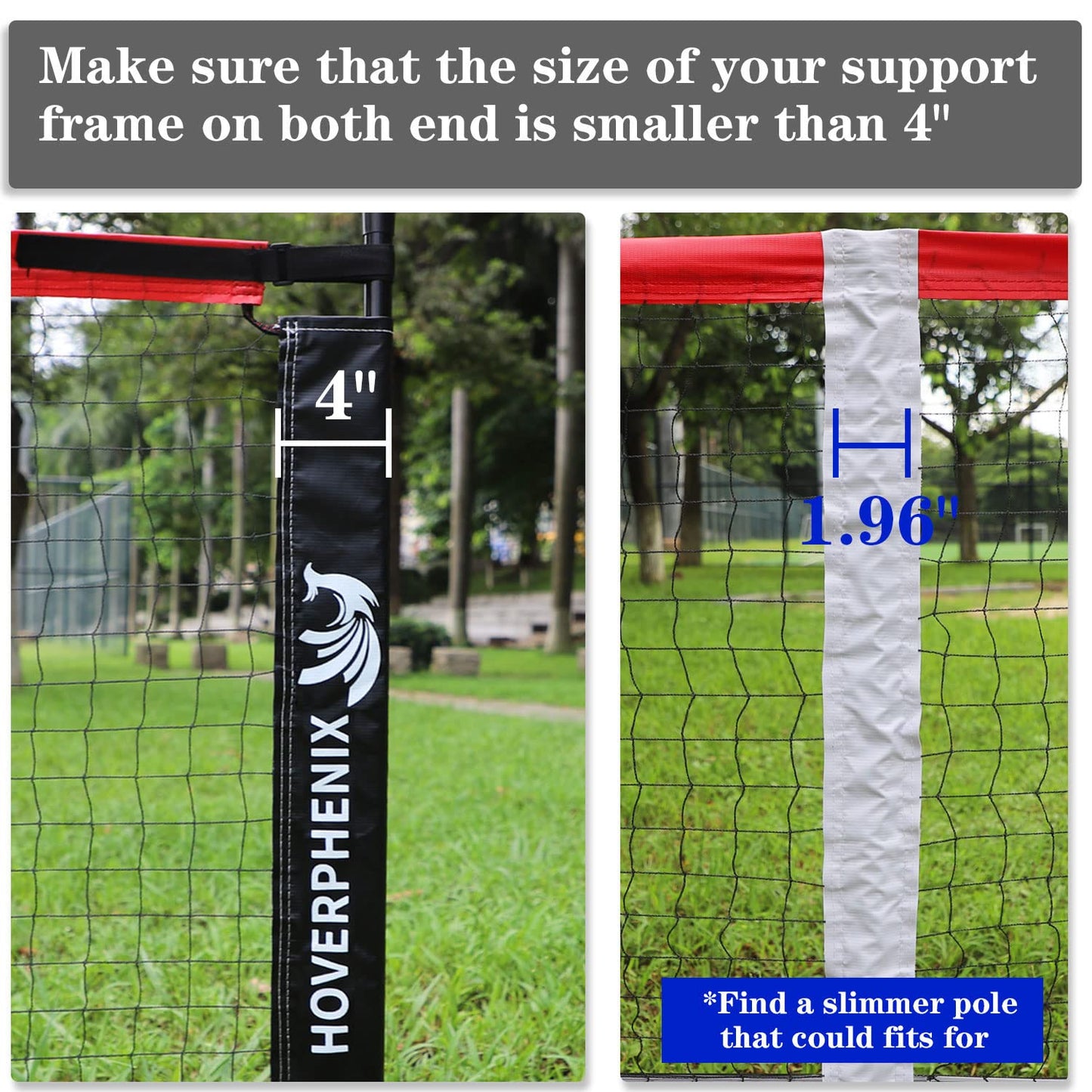 Pickle Ball Replacement Net 22ft x 3ft for Indoor and Outdoor Fits for Most Free-Standing Pickle Ball Frame Come with 4 Outdoor Pickleballs (Net Only)