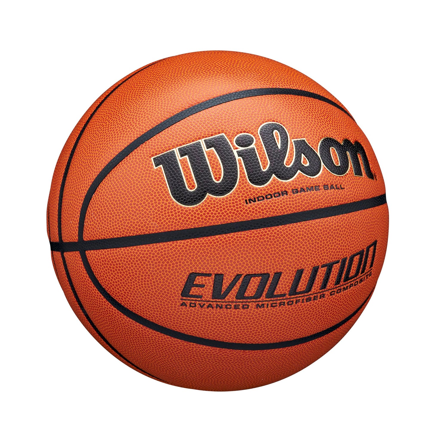 Wilson Evolution Intermediate Size Game Basketball, Brown, Size 6