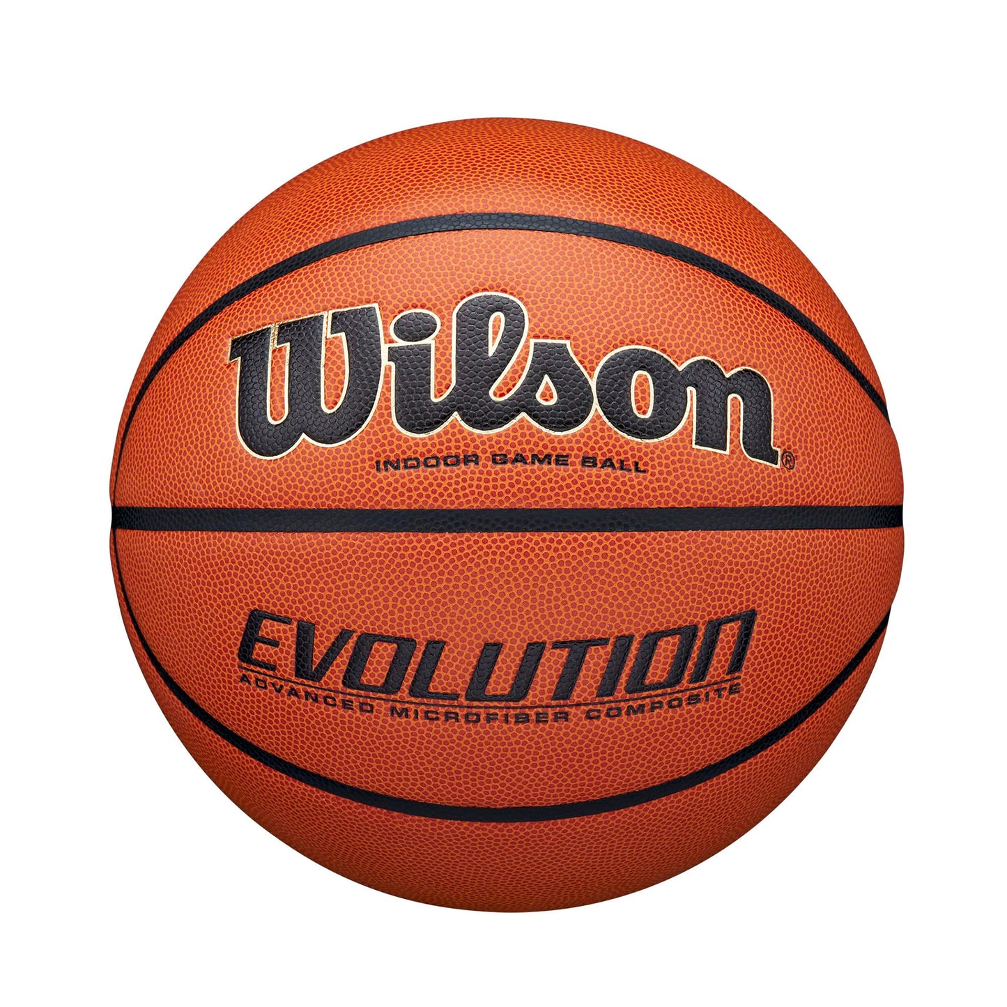 Wilson Evolution Intermediate Size Game Basketball, Brown, Size 6