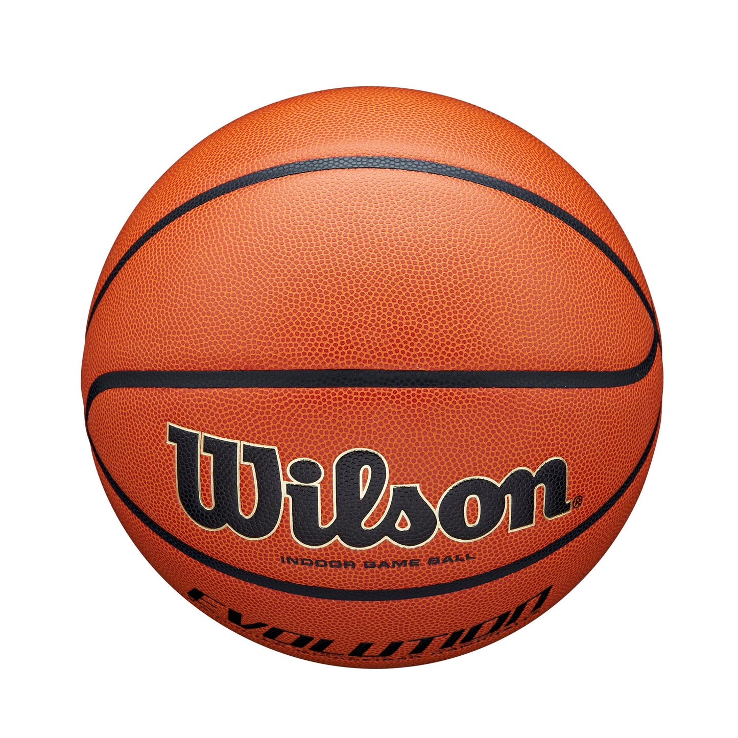 Wilson Evolution Intermediate Size Game Basketball, Brown, Size 6