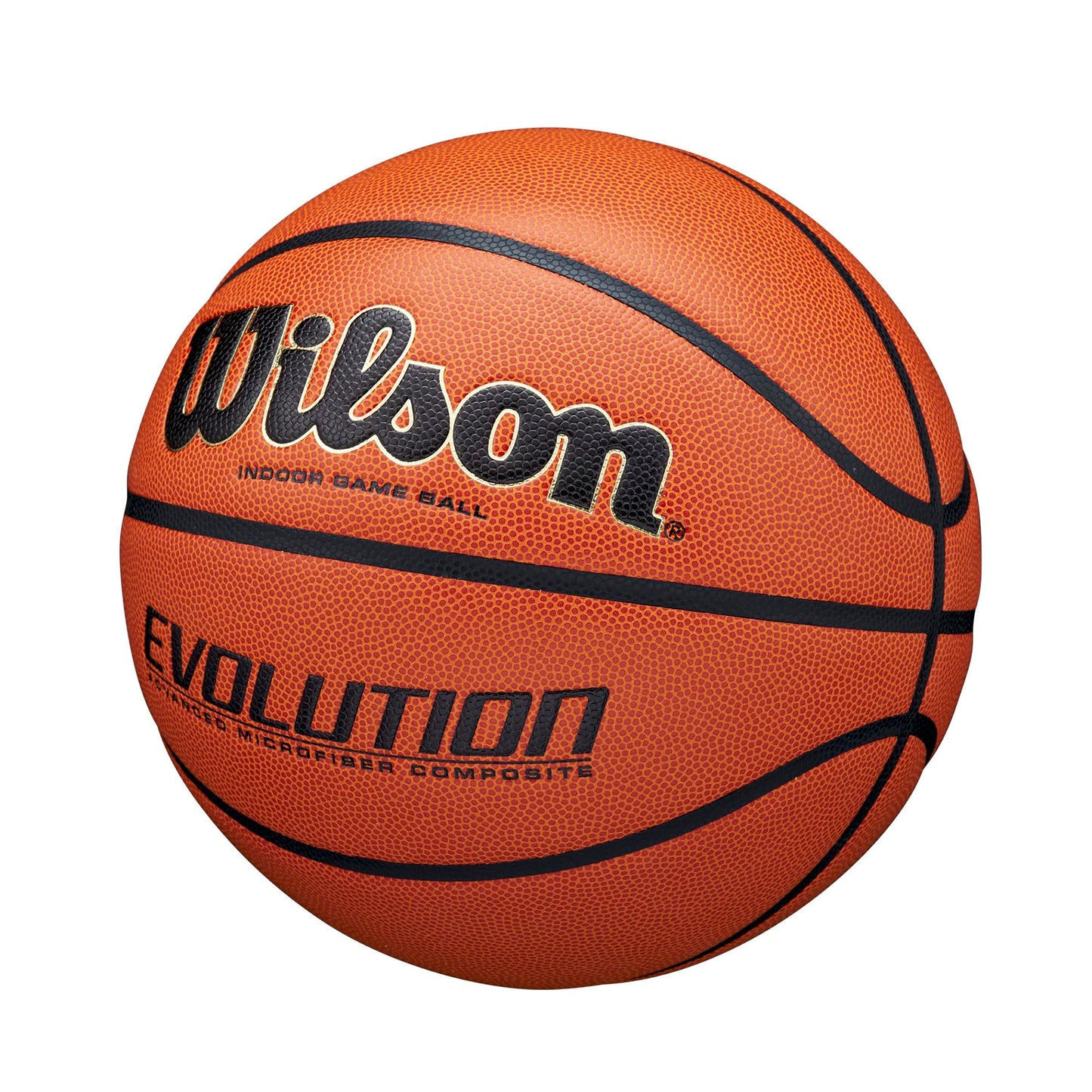 Wilson Evolution Intermediate Size Game Basketball, Brown, Size 6